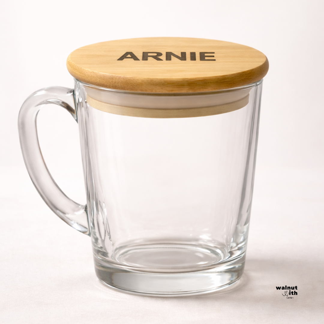 Clear Mug with Bamboo Lid