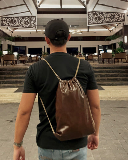 Walnut Classic Drawstring Bag