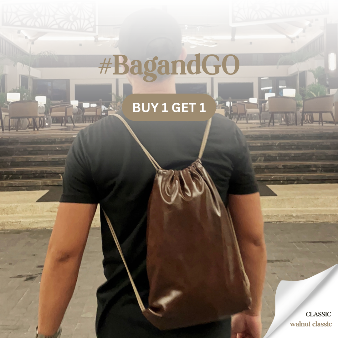 Walnut Classic Drawstring Bag