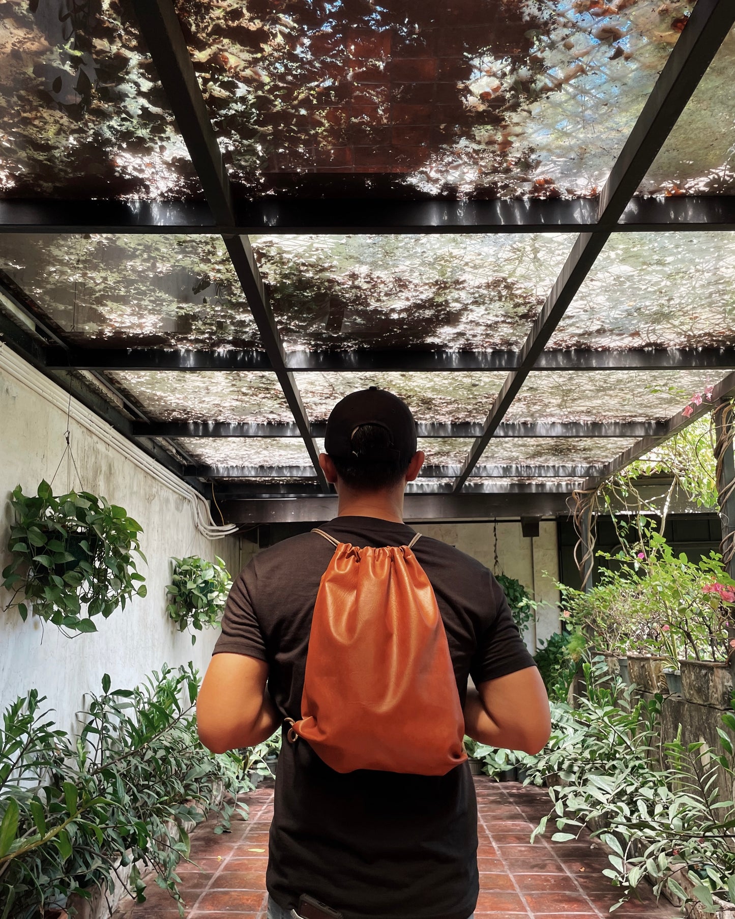 Hazelnut Drawstring Bag