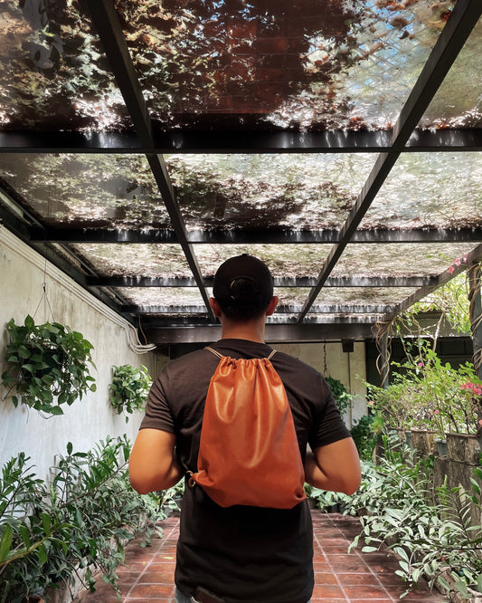 Hazelnut Drawstring Bag