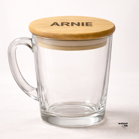 Clear Mug with Bamboo Lid